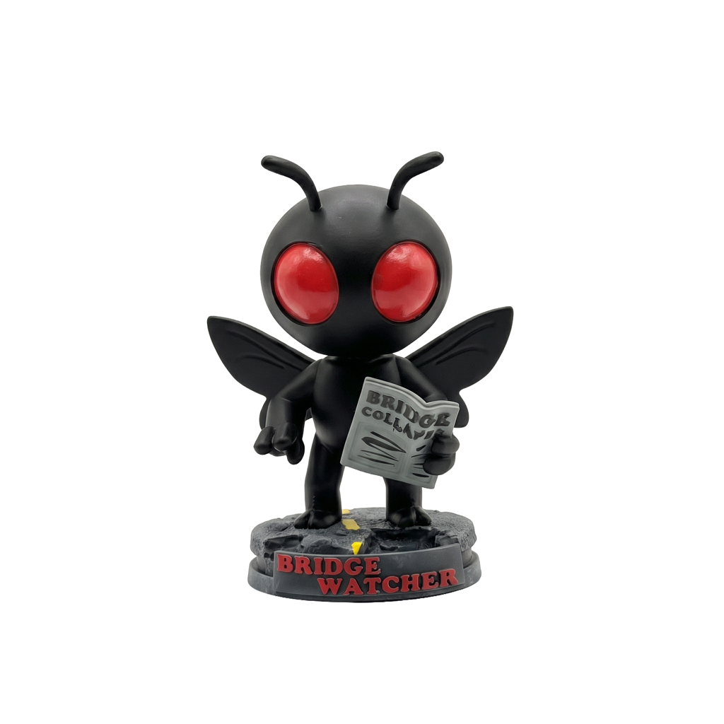 Bridge Watcher – Cryptid Bobblehead Collectible | Frozen Nebula 3D