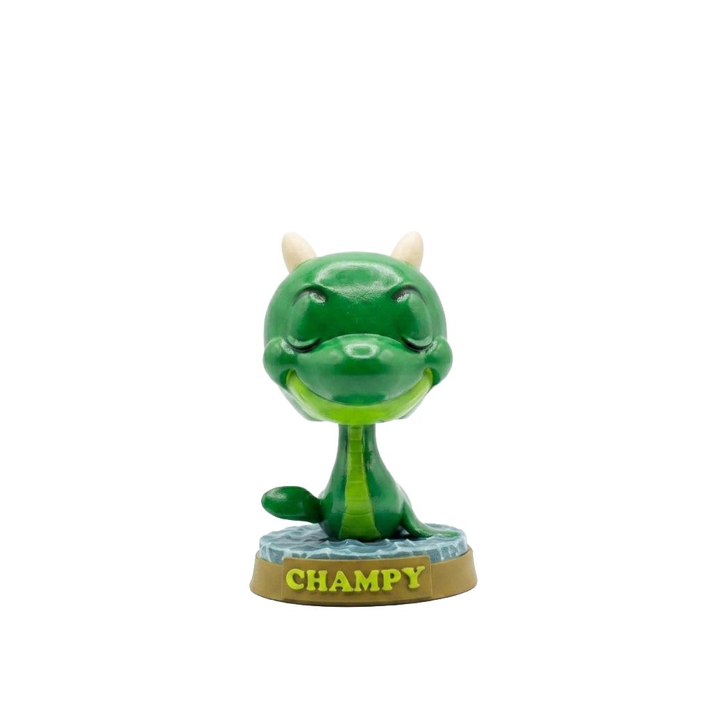 Champy – Cryptid Bobblehead Collectible | Frozen Nebula 3D