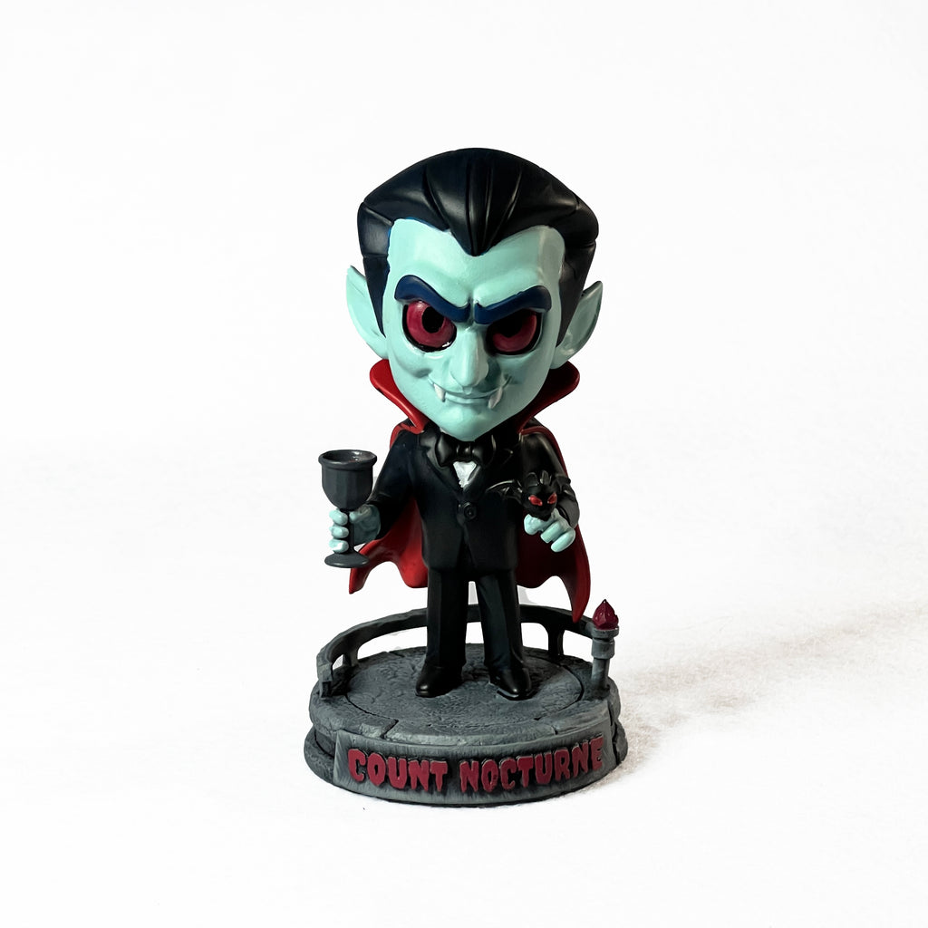 🦇 Count Nocturne – Halloween Vampire Bobblehead | Frozen Nebula 3D Collectible