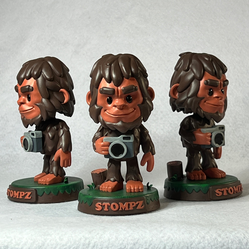 Bigfoot cryptid bobblehead made in 3d printed resin