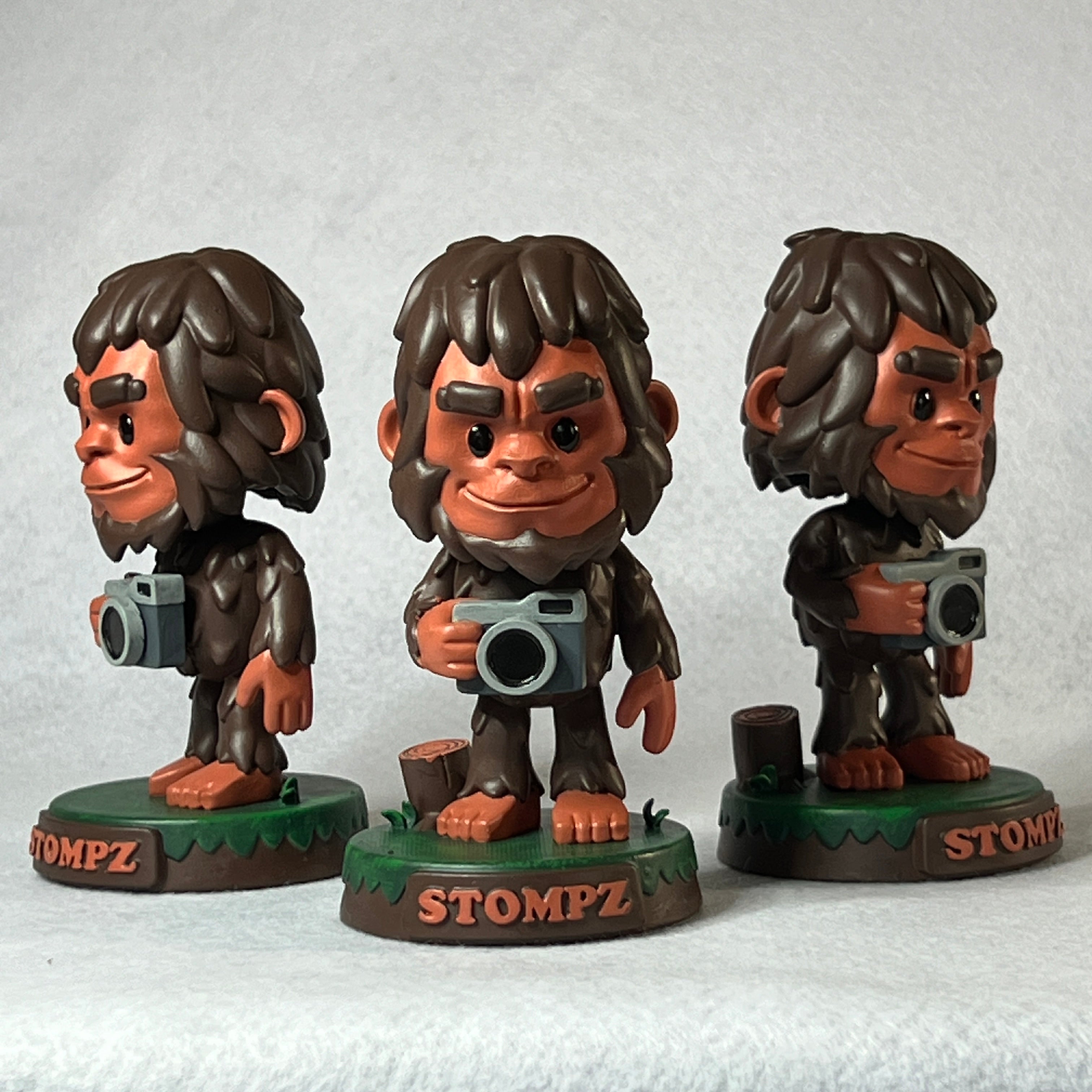 Bigfoot cryptid bobblehead made in 3d printed resin