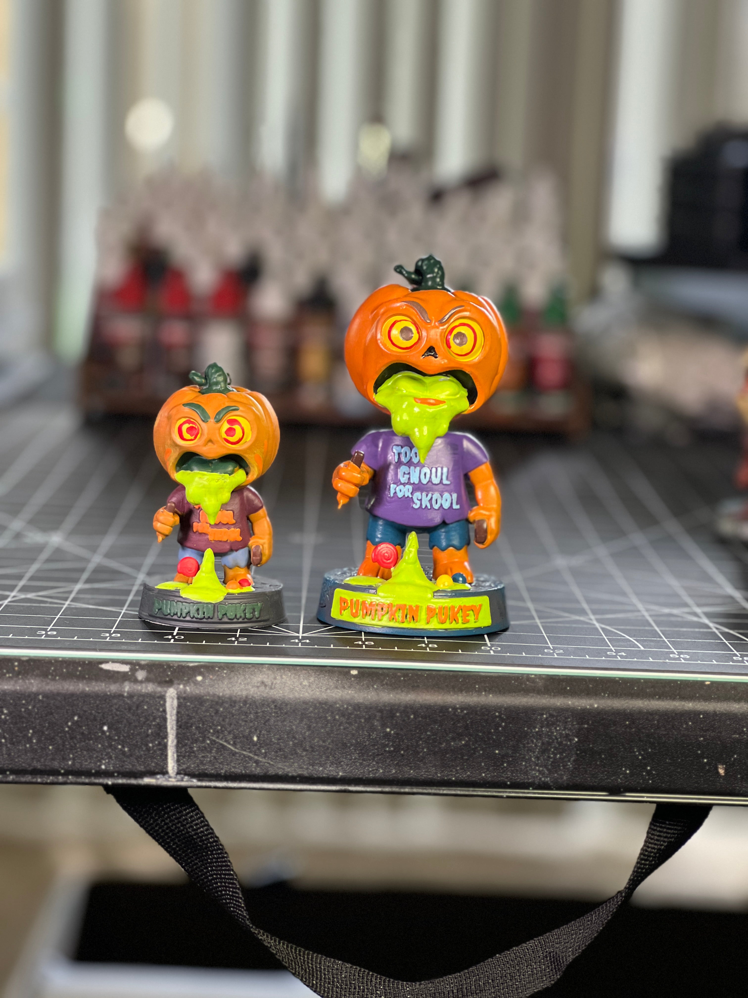 Pumpkin Pukey - Hand-Painted Resin Figurine