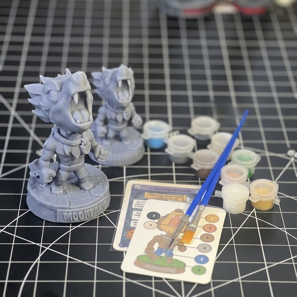 Paint your own Werewolf | Halloween party activity
