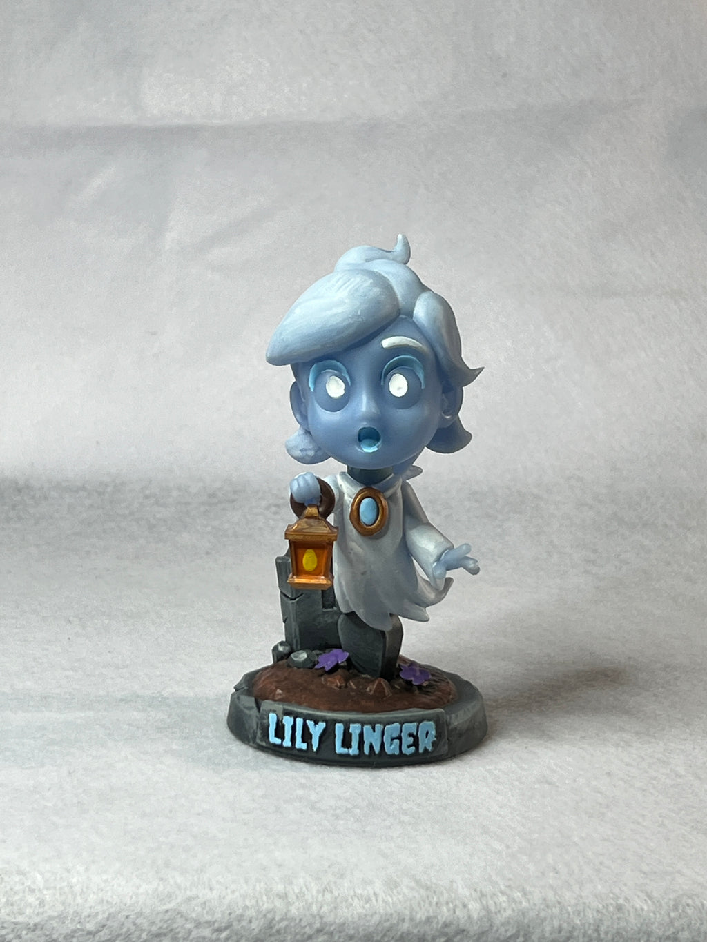 👻 Lily Linger – Ghost Halloween Bobblehead | Frozen Nebula 3D Collectible
