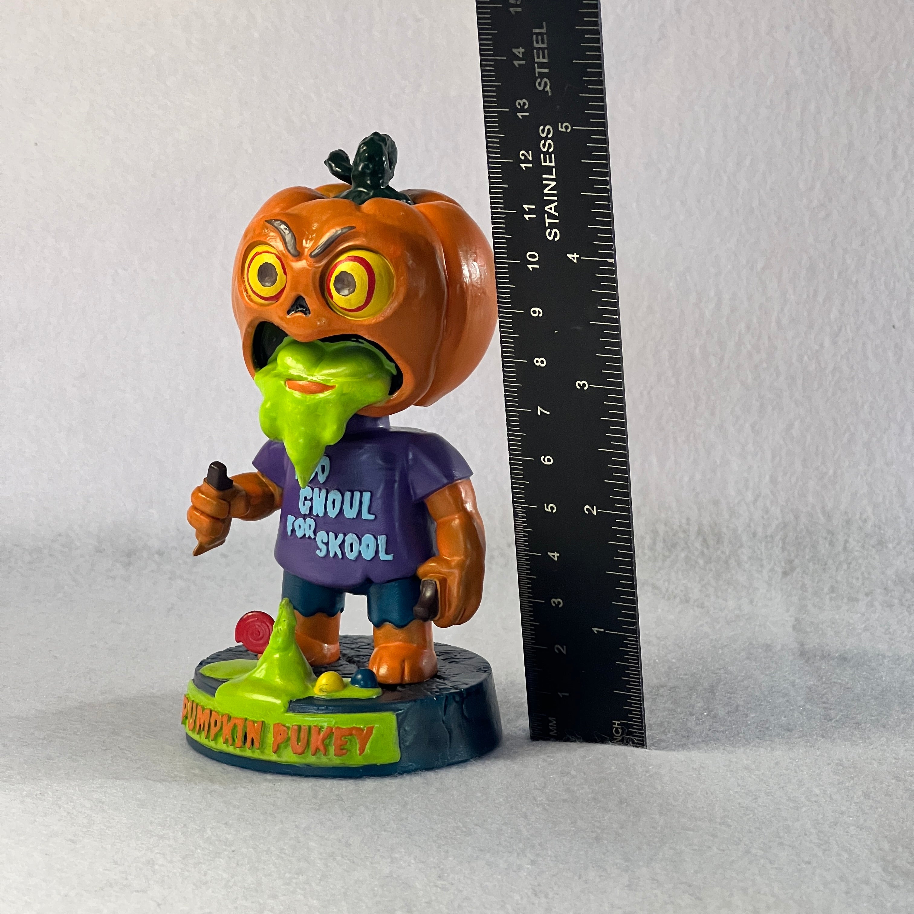 🎃 Pumpkin Pukey – Halloween Pumpkin Bobblehead | Frozen Nebula 3D Collectible