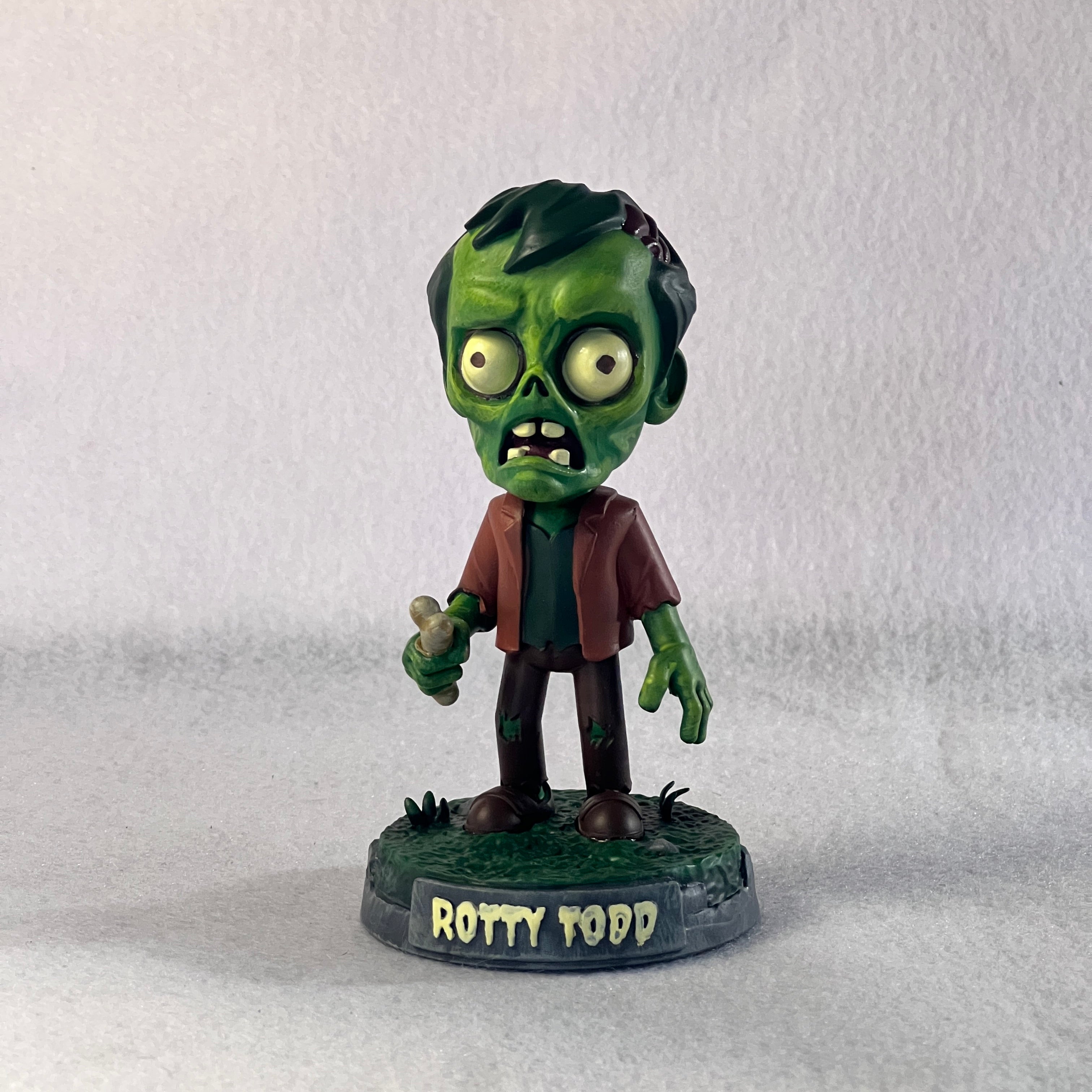 🧟 Rotty Todd – Zombie Halloween Bobblehead | Frozen Nebula 3D Collectible