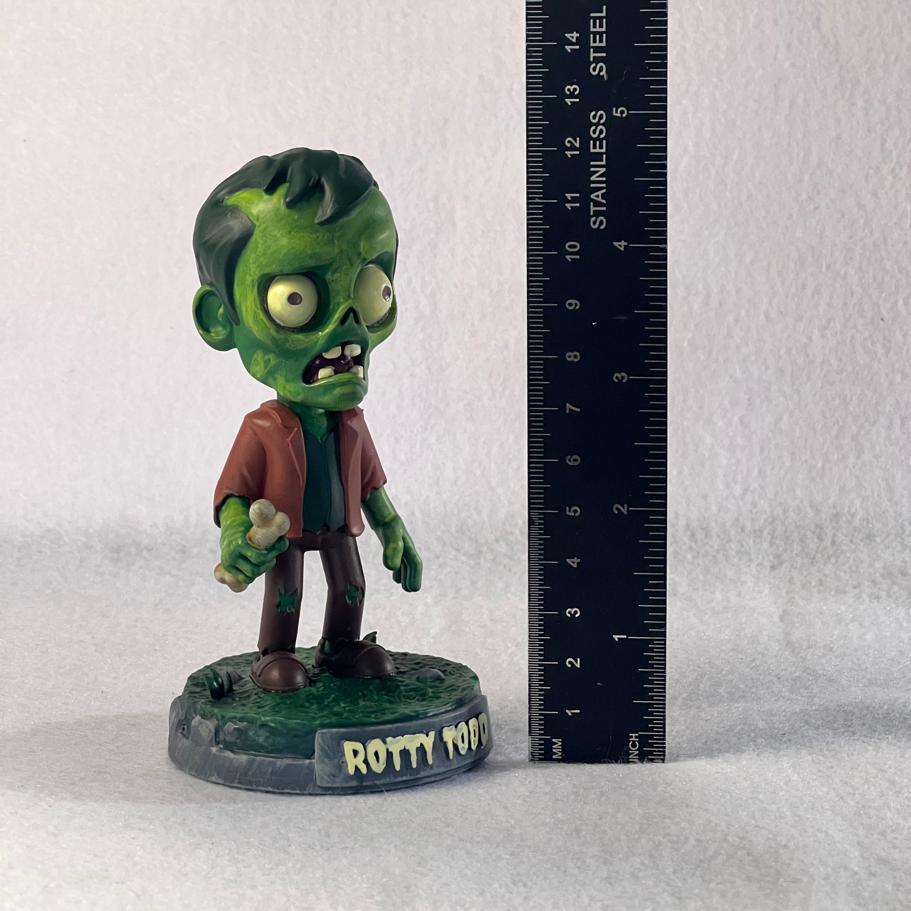 🧟 Rotty Todd – Zombie Halloween Bobblehead | Frozen Nebula 3D Collectible