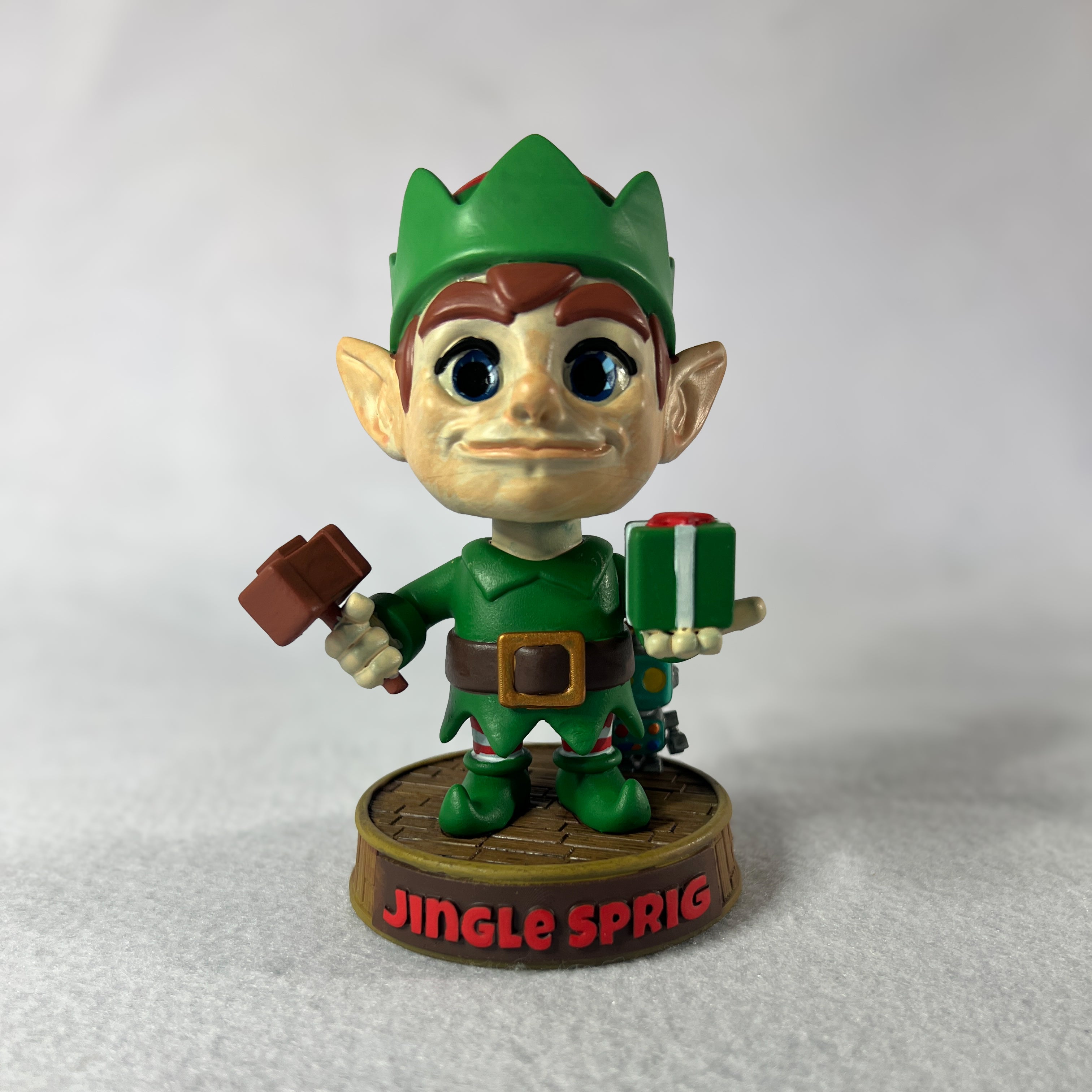 🧝 Jingle Sprig – Bobblehead