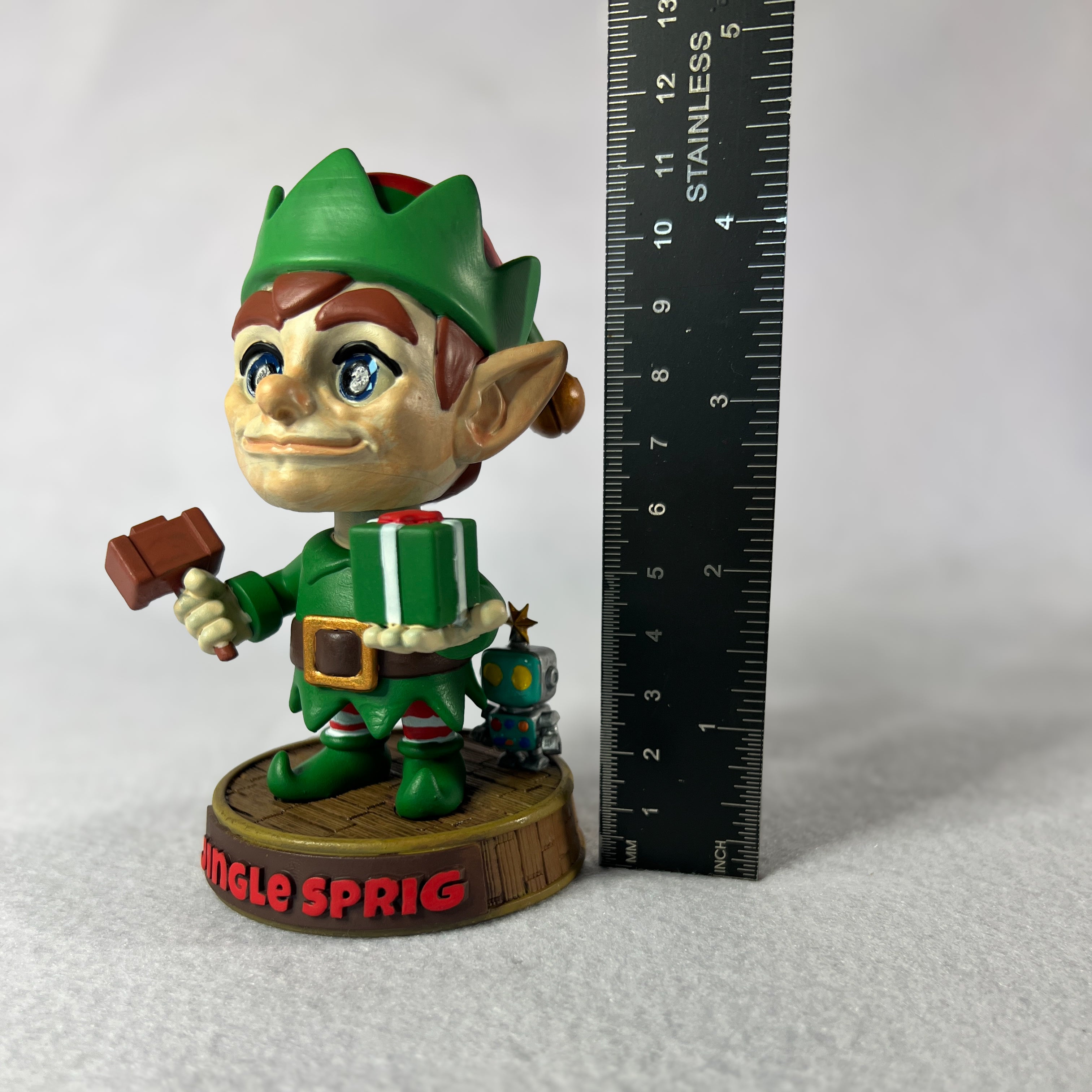 🧝 Jingle Sprig – Bobblehead